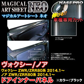 ハセプロ MSN-DIPT8 ヴォクシー/ノア ZWR80系/ZRR80系 2014.1～ マジカルアートシートNEO ドアインナーパネル ブラック カーボン調