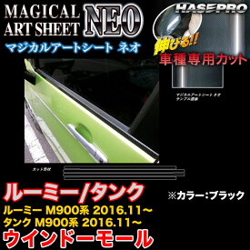 ハセプロ MSN-WMT7 ルーミー/タンク M900系 H28.11～ マジカルアートシートNEO ウインドーモール ブラック カーボン調シート