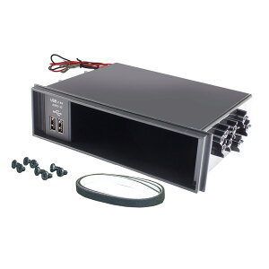 DC12V ʏ[d u[LEDƖt R[h40cm ubN DIN BOX USBd 2.4A VP-D12 bN