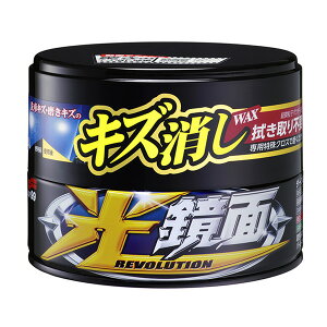 ワックス WAX 200g キズ消し 拭き取り不要 W197 光鏡面WAX ダーク&ブラック車用 scratch_clear_wax ソフト99
