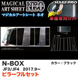 N-BOX JF3/JF4（H29.9〜） カーボン調シート【ブラック】 マジカルアートシートNEO ピラーフルセット5P MSN-PH65F ハセプロ