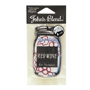 ジョンズブレンド John's Blend エアーフレッシュナー レッドワイン 芳香剤・消臭剤 吊り下げタイプ OA-JON-1-5 ノル/NOL