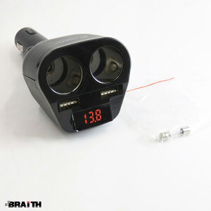 d[^[t USB 2.1A o[Vu px DC12V  _CNgVK[\Pbg 2\Pbg+2|[g BS-300 uCX