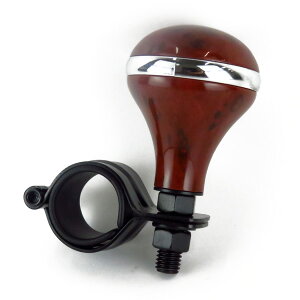 木目 ハンドルの太さ30mm〜35mmに対応 車庫入れ 縦列駐車に ハンドルノブ ウッド BG-891 ブレイス