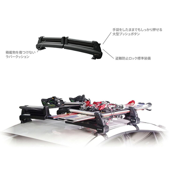 楽天市場】H25.12～ ヴェゼル RU1～4 ルーフレール付 スキー 
