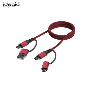 ] ʐM iCbV Type-C MicroUSB 1m 2.4AΉ }`hbLO4in1P[u [d  bh X-249 A[NX