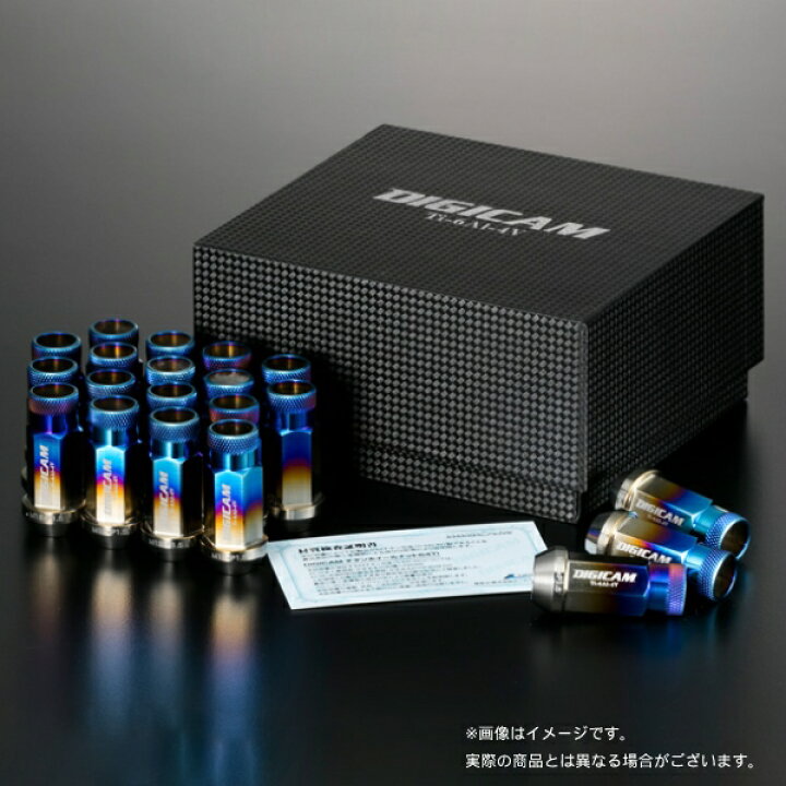 楽天市場】M12×P1.5 6角 17HEX 48.5mm DIGICAM チタンレーシングナット 