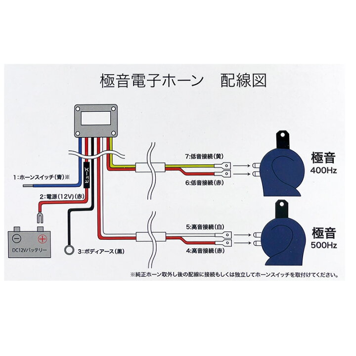 楽天市場】極音電子ホーン リニューアル品 音色4タイプ 極音ホーン  