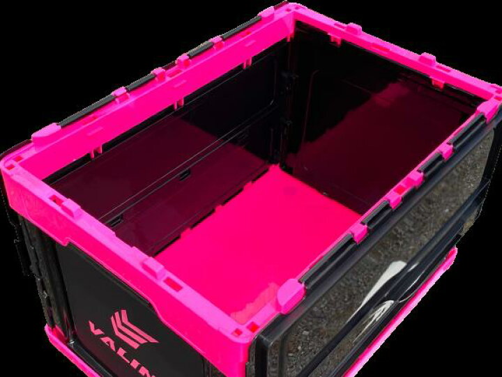 楽天市場】ヴァリノ コンテナボックス 折りたたみコンテナBOX PINK 