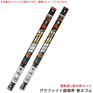 フロンクス R6.10〜 WDB3S/WEB3S 運転席+助手席 ガラコワイパー グラファイト超視界 替えゴム 車種別セット ソフト99