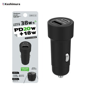 DC12V/24V�}�C�i�X�A�[�X�� Type-A�EC QC3.0�K�i�Ή� ���FLED ���݃\�P�b�g USB2�|�[�g DC�\�P�b�g�d�� �u���b�N Kashimura DC-067