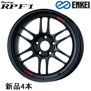 �y�ő��P29.5�{�ȏ�I7/21~7/24�܂Łz18�C���` 18x8.5J +30 PCD114.3 5�� Matte Black �z�C�[�� 4�{ �G���P�C Racing RPF1 ENKEI ���ꕔ���O�i����