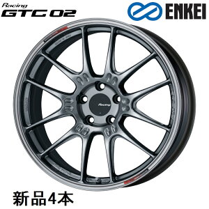 18�C���` 18x8J +35 PCD100 5�� Hyper Silver �z�C�[�� 4�{ �G���P�C Racing GTC02 ENKEI