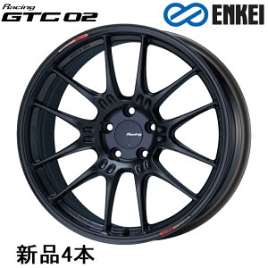 18�C���` 18x9J +42 PCD114.3 5�� Matte Black �z�C�[�� 4�{ �G���P�C Racing GTC02 ENKEI