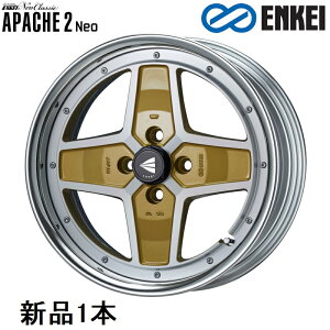 �y�����_�t���f�[�ő�P22.5�{�I8/1����z17�C���` 17x7.5J +18 PCD100 4�� Machining Gold �z�C�[�� 1�{ �G���P�C APACHE2 Neo HiDisk ENKEI ���ꕔ���O�i����