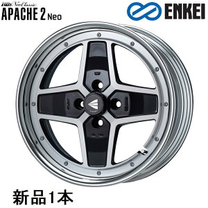�y�����_�t���f�[�ő�P22.5�{�I8/1����z16�C���` 16x6J +38 PCD100 4�� Machining Black �z�C�[�� 1�{ �G���P�C APACHE2 Neo HiDisk ENKEI ���ꕔ���O�i����
