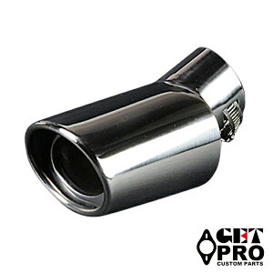 下向き 汎用品 マフラーカッター シングル シルバー GTPAX8264 ゲットプロ/GET-PRO