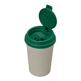 灰皿 カフェカップ型 自然消化タイプ 灰捨て簡単 大容量 ホワイト/セイワ：W822