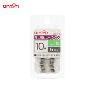 ~jǃq[Y 10A 5{  5.2 × 20mm DC12V/24V  G[/amon 3664