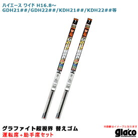 ガラコワイパー 超視界 替えゴム 車種別セット ハイエース ワイド H16/8〜 21##/22##系 運転席+助手席 ソフト99
