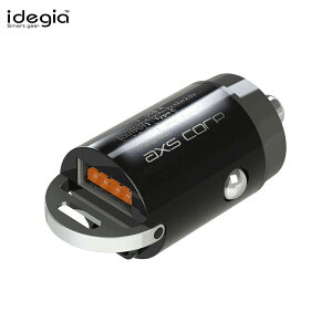 極小DC充電器 アルミPD+QC 最大27W Type-A/C 2ポート 電源ソケット 増設 DC12/24V タブレット充電 車内 コンパクト アークス/axs X-300