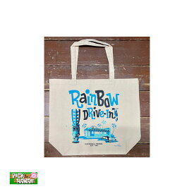 トートバッグ Rainbow DRIVE-IN ムーキーサトウデザイン 買い物 ハワイ 19L 綿100％ W48×H40×マチ15cm PICK The HAWAII RDM-TT-TKL