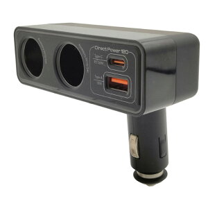 2ADC\Pbg+Type-C(PD)+USB-A(QC etc)[d VK[\Pbg X}z DC12V^24ԋp A[NX X-341
