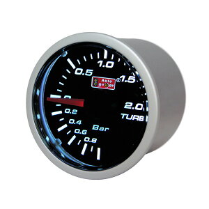 �I�[�g�Q�[�W/Auto Gauge�F52�� 2�C���` 2inch �X���[�N���[�^�[ �u�[�X�g�v �z���C�gLED/52-ASMBOSWL-270