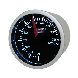 �I�[�g�Q�[�W/Auto Gauge�F52�� 2�C���` 2inch �X���[�N���[�^�[ �d���v �z���C�gLED/52-ASMVOSWL-270