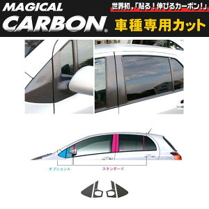 ハセプロ/HASEPRO マジカルカーボン ピラー オプションAタイプ トヨタ ヴィッツ 90系 カーボンシート ブラック CPT-A47