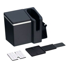 iQOS専用 電子タバコホルダー エアコン取付 車用 ヒートスティックBOX 吸殻入れ クリーナー装備 ネイビー アイコス/星光産業 ED-602