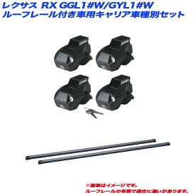 INNO/イノー キャリア車種別セット レクサス RX GGL1#W/GYL1#W H21.1～H27.9 ルーフレール付車用 INFR + INB117