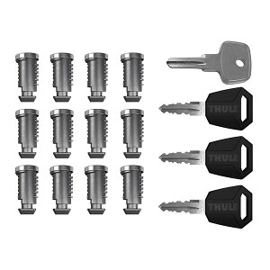 THULE/スーリー ワンキーシステム キーシリンダー12個入 ベースキャリア/ルーフボックス/サイクルキャリア等1本の鍵で利用可能に TH4512
