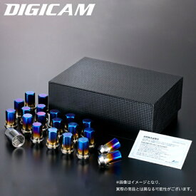 DIGICAM ペンタゴンチタンレーシングナット 袋タイプ 16個 M12×P1.5 5角 17HEX 35mm デジキャン ケースペック 5TNF15-LL16