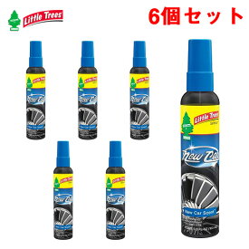 メテオAPAC株式会社 【6個セット】 芳香剤 ニュー・カー スプレー リトルツリー 103ml×6個 即効性 車内 部屋 トイレ等 06389