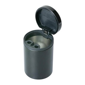 缶アッシュ1　灰皿 電子タバコ ブラック 大容量 軽量 置き型 消火穴付 缶灰皿 車内 WA150 セイワ