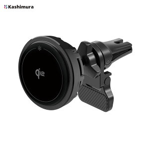 �}�O�l�b�g���C�����X�[�d�� Qi2 �u���b�N �G�A�R���t�B����t 3�d��p�\�� �ő�15W 360�x�p�x���� KW-52 Kashimura