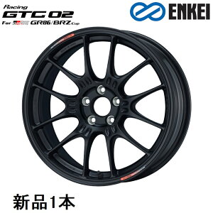 �G���P�C GTC02 For GR86 BRZ Cup 17�C���` 17x7.5J +44 PCD100 5�� Matte Black �z�C�[�� 1�{ ENKEI