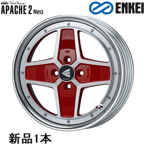 �G���P�C APACHE2 Neo LoDisk 16�C���` 16x7J +45 PCD100 4�� Machining RED �z�C�[�� 1�{ ENKEI