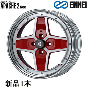 �G���P�C APACHE2 Neo HiDisk 17�C���` 17x6.5J +33 PCD100 4�� Machining RED �z�C�[�� 1�{ ENKEI