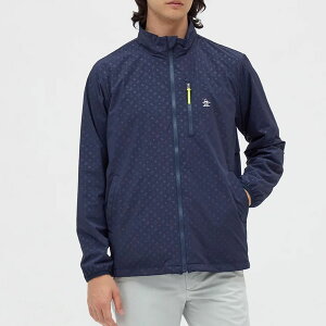 マンシングウェア はっ水ストレッチ エンボス柄 ブルゾン メンズ 撥水 機能性 アウター