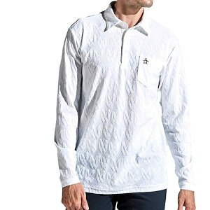 20%OFF セール マンシングウェア メンズ ポロシャツ 長袖 ゴルフウエア おしゃれ ジャカード MGMXJB03 秋