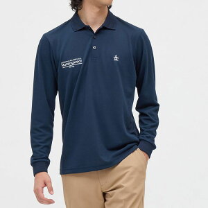 マンシングウェア 肌面ドライ フィラシス鹿の子 長袖ポロシャツ メンズ 吸汗速乾 UV M〜3L