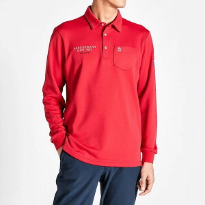 20%OFF セール マンシングウェア メンズ ポロシャツ 長袖 HEAT NAVI ゴルフ おしゃれ 高機能 MG4FLS31M 2025年 秋 冬