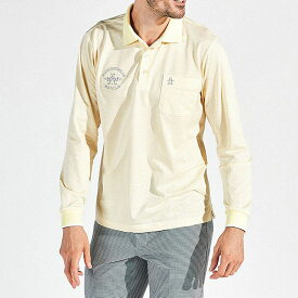 10%OFF セール マンシングウェア メンズ ポロシャツ 長袖 ゴルフウエア ペンギンマーク ブランド 吸汗速乾 ハイゲージ バーズボーダー おしゃれ 高機能MG5SLS22M