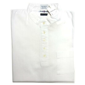 gim ジム corsini メンズ Tシャツ 半袖 京都 山城 縮織 日本製 ホワイト 白 ヘンリーネック