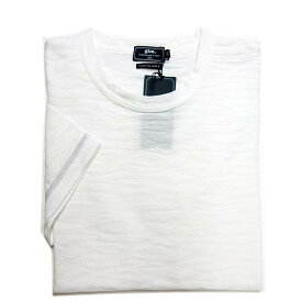 gim ジム メンズ Tシャツ 半袖 日本製 クルーネック 迷彩柄 リンクス 丸首 ホワイト 白