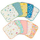 COCOWALK ミニタオル ミニハンカチ 10枚セット 綿100％ 入園 入学 幼稚園 小学校 2025年 母の日 ギフト好適品