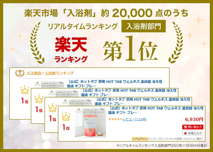 楽天市場】【公式】入浴剤 ホットタブ 45錠 [医薬部外品] 重炭酸 