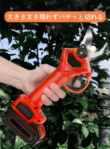 剪定ばさみ 電動 剪定バサミ 充電式 レディース 剪定鋏 コードレス 枝切り 枝切ばさみ バサミ 電動ハサミ 直径30mm 軽量 女性 庭木 枝切り 果樹用 園芸用 剪定用具 マキタ バッテリー対応 ガー